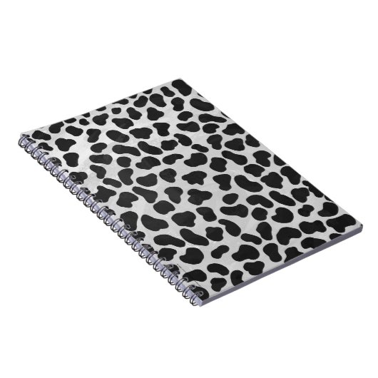 Dalmatiner Schwarz/Weiß Notizblock (Rechte Seite)