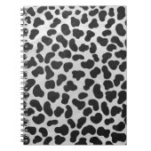 Dalmatiner Schwarz/Weiß Notizblock (Vorderseite)