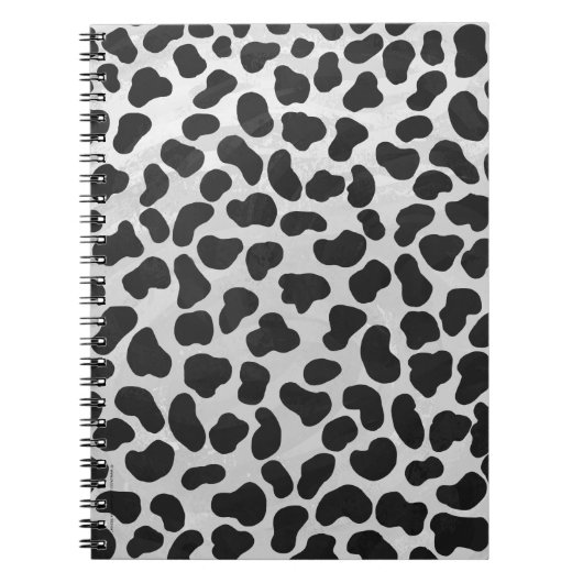 Dalmatiner Schwarz/Weiß Notizblock (Vorderseite)