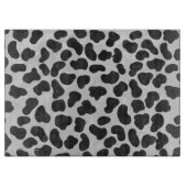 Dalmatiner Schwarz/Weiß Schneidebrett (Vorderseite)