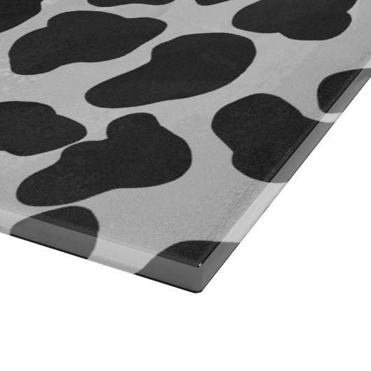 Dalmatiner Schwarz/Weiß Schneidebrett (Ecke)