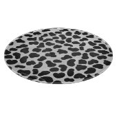 Dalmatiner Schwarz/Weiß Schneidebrett (Ecke)