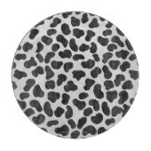 Dalmatiner Schwarz/Weiß Schneidebrett (Vorderseite)