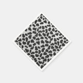 Dalmatiner Schwarz/Weiß Serviette (Ecke)