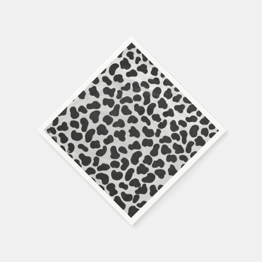 Dalmatiner Schwarz/Weiß Serviette (Ecke)