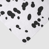 Dalmatiner Schwarz-Weiß-Spotty-Dog-Fur Seidenpapier (Ausschnitt)