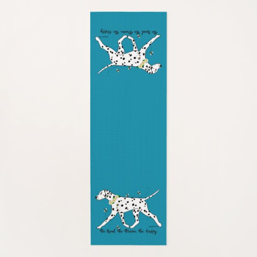 Dalmatiner sei nett, sei tapfer, sei glücklich yogamatte (Vorderseite)