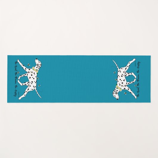 Dalmatiner sei nett, sei tapfer, sei glücklich yogamatte (Vorderseite (Horizontal))