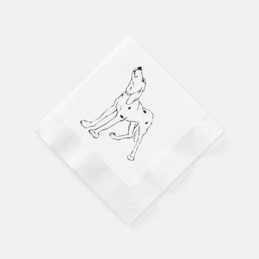 Dalmatiner Serviette (Ecke)