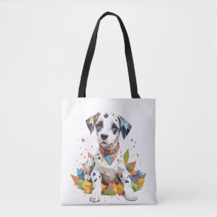 Dalmatiner spielerisch Adorable Fun Tier farbenfro Tasche