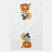 Dalmatiner Spooky Halloween Geschirrtuch (Vertikal)