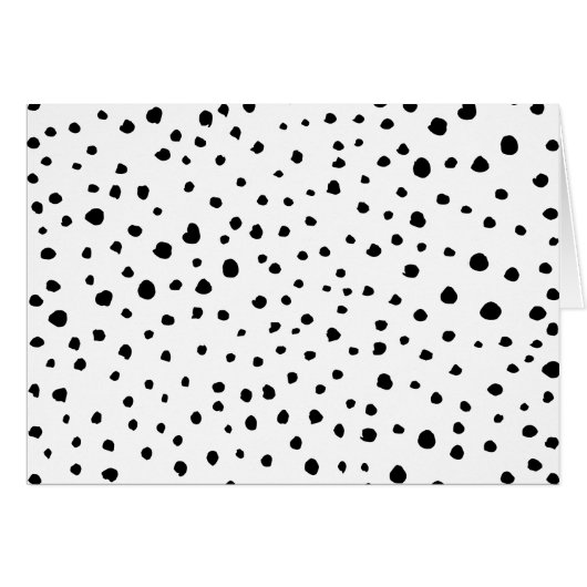 Dalmatiner-Spots, Dalmatiner-Punkte, Schwarz und W (Vorderseite (Horizontal))