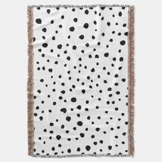 Dalmatiner-Spots, Dalmatiner-Punkte, Schwarz und W Decke (Vorderseite Vertikal)