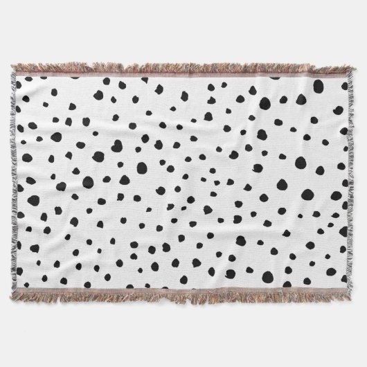 Dalmatiner-Spots, Dalmatiner-Punkte, Schwarz und W Decke (Vorderseite)