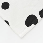Dalmatiner-Spots, Dalmatiner-Punkte, Schwarz und W Fleecedecke (Ecke)
