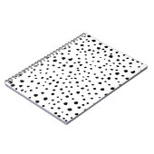 Dalmatiner-Spots, Dalmatiner-Punkte, Schwarz und W Notizblock (Linke Seite)