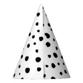 Dalmatiner-Spots, Dalmatiner-Punkte, Schwarz und W Partyhütchen (Rückseite)