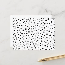 Dalmatiner-Spots, Dalmatiner-Punkte, Schwarz und W