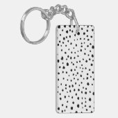 Dalmatiner-Spots, Dalmatiner-Punkte, Schwarz und W Schlüsselanhänger (Vorderseite links)