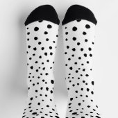 Dalmatiner-Spots, Dalmatiner-Punkte, Schwarz und W Socken (Oben)