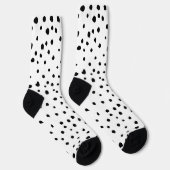 Dalmatiner-Spots, Dalmatiner-Punkte, Schwarz und W Socken (Rechts)