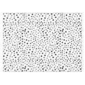 Dalmatiner-Spots, Dalmatiner-Punkte, Schwarz und W Tischdecke (Vorderseite (Horizontal))