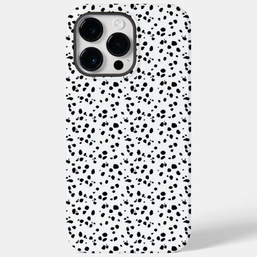 Dalmatiner-Spots Druckmuster Schwarz/Weiß Case-Mate iPhone Hülle (Rückseite)