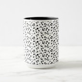 Dalmatiner-Spots Druckmuster Schwarz/Weiß Tasse (Zentrum)