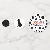 Dalmatiner Spots Geburtstag Konfetti (Vorderseiten)