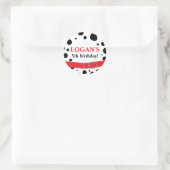 Dalmatiner Spots Geburtstag Runder Aufkleber (Tasche)