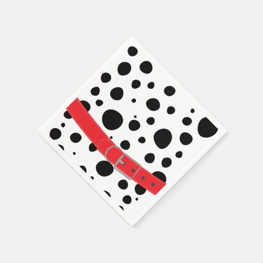 Dalmatiner Spots Geburtstag Serviette (Ecke)