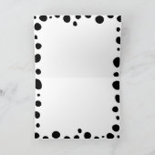 Dalmatiner Spots Geburtstag Vielen Dank Karte (Innenseite)