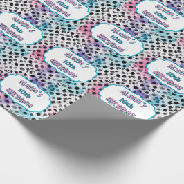 Dalmatiner Spots Pastel Watercolor Geburtstag Geschenkpapier