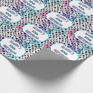 Dalmatiner Spots Pastel Watercolor Geburtstag Geschenkpapier