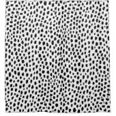 Dalmatiner-Spots (schwarz/weiß) Duschvorhang (Vorderseite)
