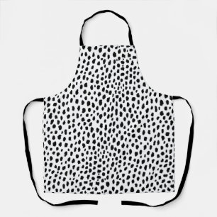 Dalmatiner-Spots (schwarz/weiß) Schürze
