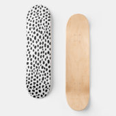 Dalmatiner-Spots (schwarz/weiß) Skateboard (Vorderseite)