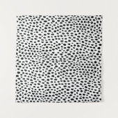 Dalmatiner-Spots (schwarz/weiß) Wandteppich (Vorderseite (Horizontal))