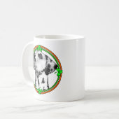 Dalmatiner St Patricks Day Kaffeetasse (Vorderseite Links)