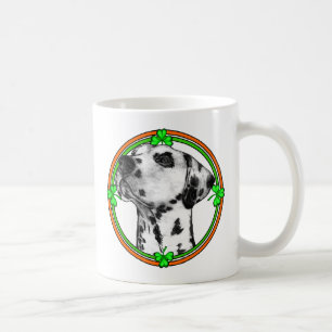 Dalmatiner St Patricks Day Kaffeetasse