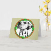 Dalmatiner St Patrick's Day Karte (Gelbe Blume)