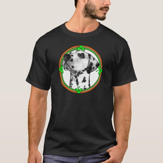Dalmatiner St Patrick's Day T-Shirt (Vorderseite)