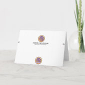 Dalmatiner-Stellen-Muster-Rosa danken Ihnen Dankeskarte (Rückseite)