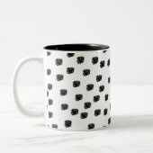 Dalmatiner-Stellen Zweifarbige Tasse (Links)