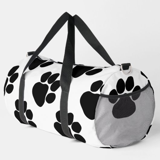 Dalmatiner Style Dog Paws Athletic Travel Duffle Bag (Rechte Ecke)