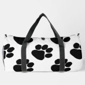 Dalmatiner Style Dog Paws Athletic Travel Duffle Bag (Rückseite)