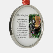 Dalmatiner Summer Garden Silbernes Ornament (Rechts)
