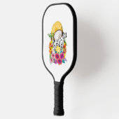 Dalmatiner Summer lustiges Hemd Pickleball Schläger (Links)