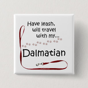 Dalmatiner Travel Leash - Schaltfläche Button
