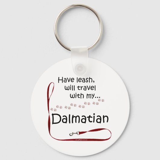 Dalmatiner Travel Leash - Schlüsselanhänger (Vorderseite)